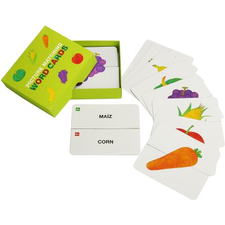 配图单词游戏卡（蔬菜和水果）